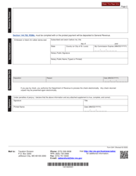 Form 2041 Use Tax Protest Payment Report - Missouri, Page 2