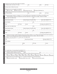 Form 2643A Missouri Tax Registration Application - Missouri, Page 2