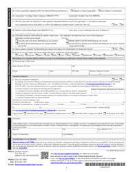 Form 2643A Missouri Tax Registration Application - Missouri, Page 4