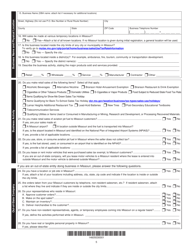Form 2643 Missouri Tax Registration Application - Missouri, Page 7