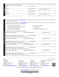 Form 2827 Power of Attorney - Missouri, Page 2