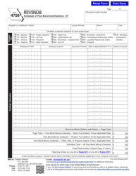 Form 4759 Schedule of Pool Bond Contributions - 5t - Missouri