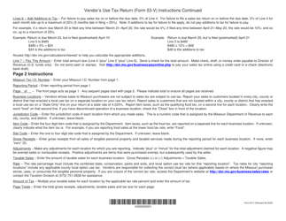 Form 53-V Vendor&#039;s Use Tax Return - Missouri, Page 4