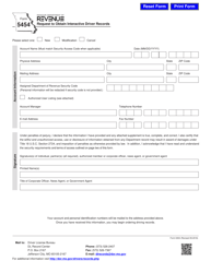 Document preview: Form 5454 Request to Obtain Interactive Driver Records - Missouri