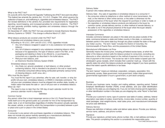 Form 5468 State Tobacco Pact Act Pa-2 Report for Missouri - Missouri, Page 2