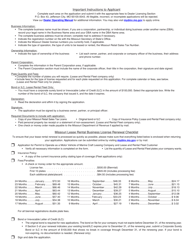 Form 901 Application for Permit to Operate as a Motor Vehicle or Marine Craft Leasing Company - Missouri, Page 3