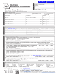 Form 795 Missouri Motor Fuel Tax License Application - Missouri, Page 3