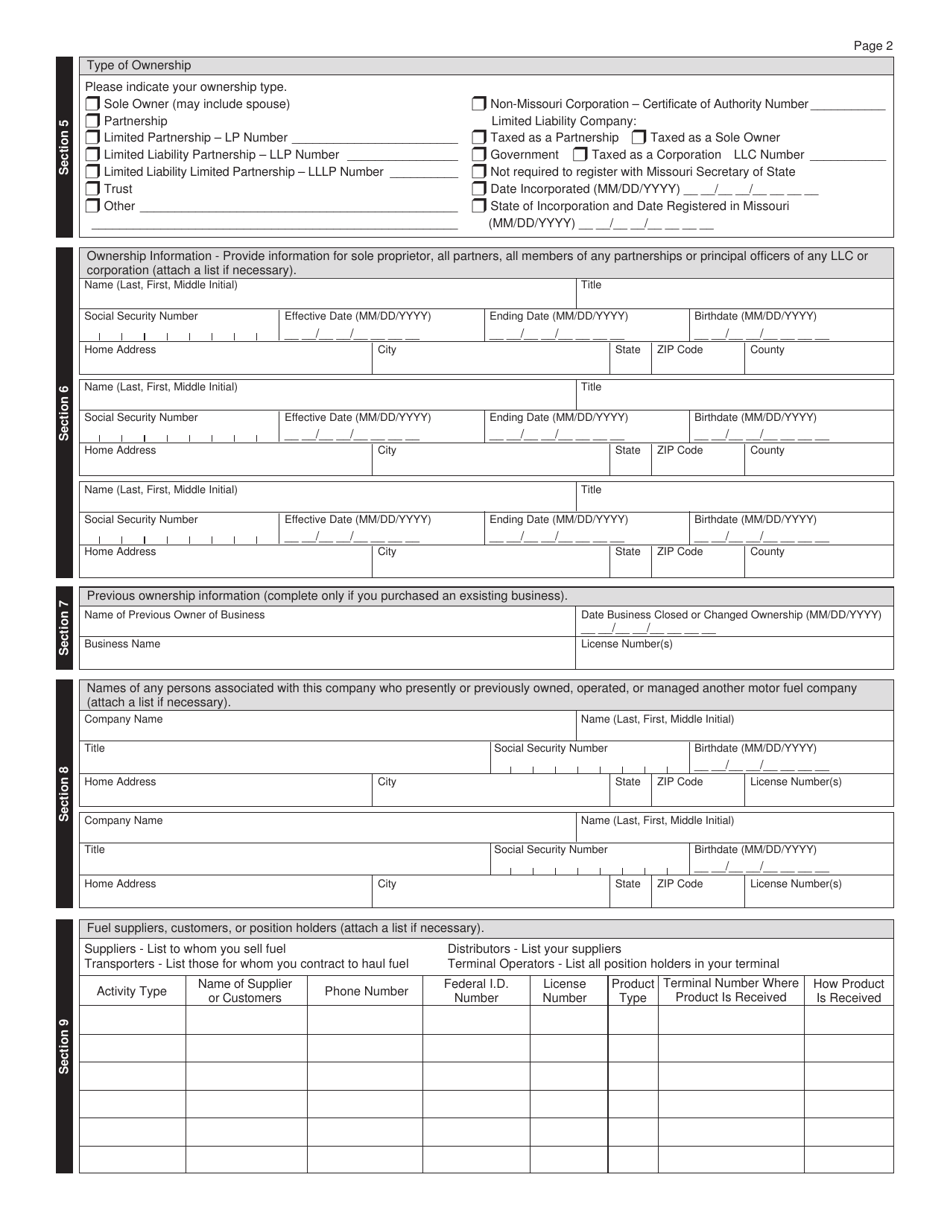 Form 795 - Fill Out, Sign Online and Download Fillable PDF, Missouri ...