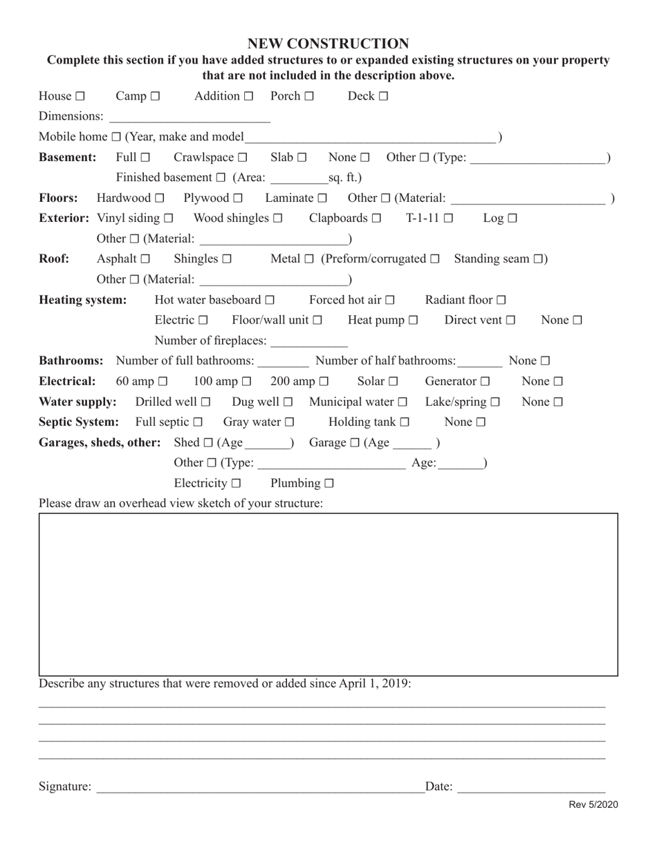 2020 Maine Unorganized Territory Property Status Form Download ...