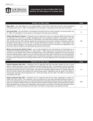 Instructions for Form R-9054, SEV O-5 Monthly Oil Well Report for Exempt Wells - Louisiana, Page 2