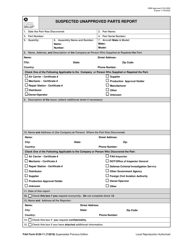 FAA Form 8120-11 Suspected Unapproved Parts Report, Page 2