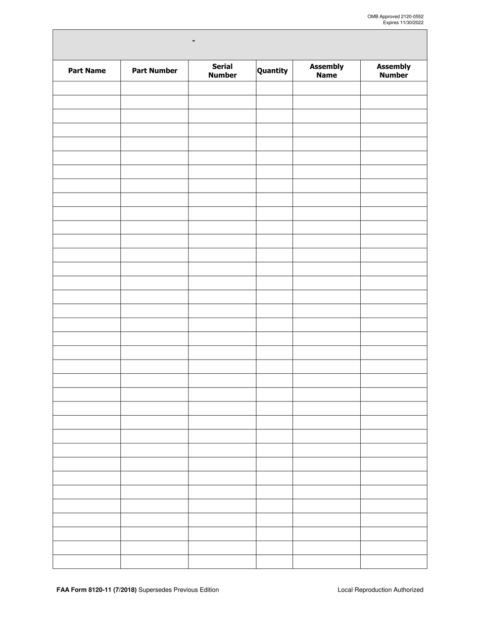 FAA Form 8120-11 - Fill Out, Sign Online and Download Fillable PDF ...