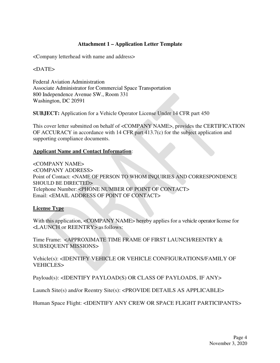 Attachment 1 Part 450 Application Letter Template - Draft, Page 4