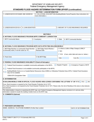 FEMA Form FF-206-FY-21-116 Standard Flood Hazard Determination Form (Sfhdf), Page 3