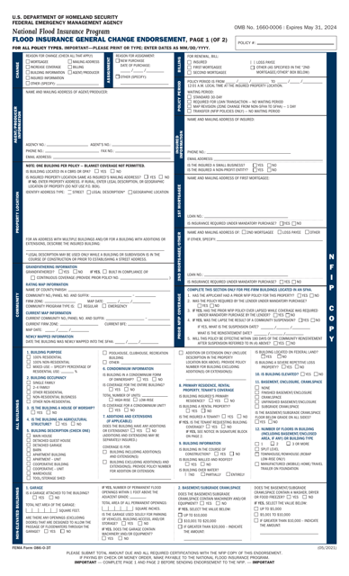 FEMA Form 086-0-3T  Printable Pdf