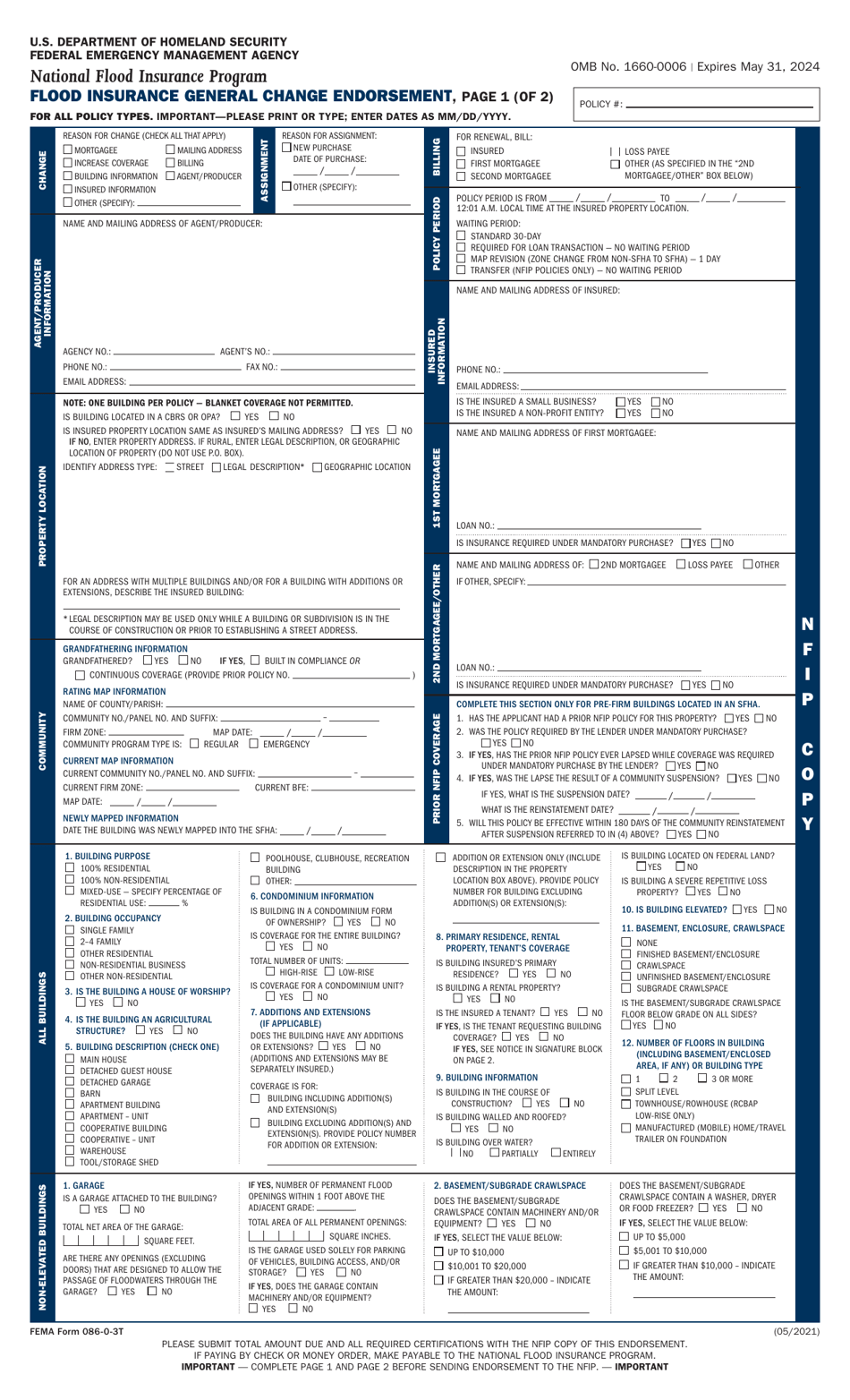 FEMA Form 086-0-3T - Fill Out, Sign Online and Download Printable PDF ...