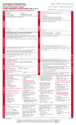 FEMA Form 086-0-1T Flood Insurance Application - Legacy Rating Plan