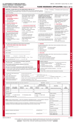 FEMA Form 086-0-1T Flood Insurance Application - Legacy Rating Plan, Page 2