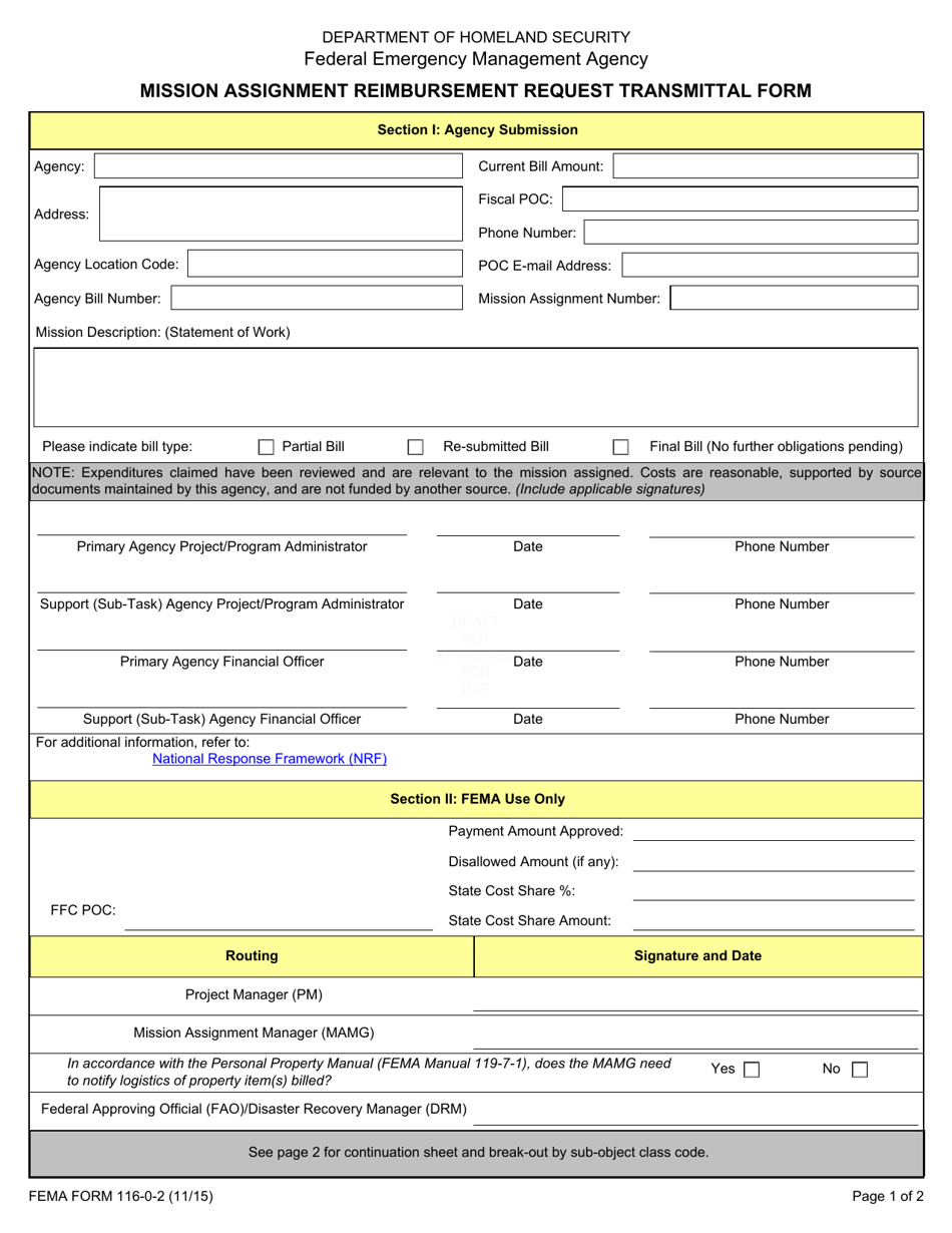 FEMA Form 11602 Fill Out, Sign Online and Download Fillable PDF