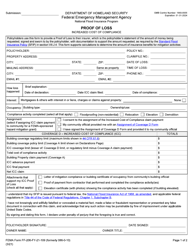 Document preview: FEMA Form FF-206-FY-21-109 Proof of Loss - Increased Cost of Compliance