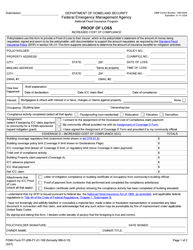 FEMA Form FF-206-FY-21-109 Proof of Loss - Increased Cost of Compliance