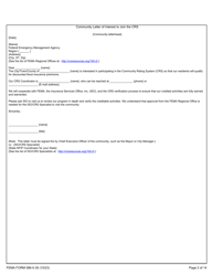 FEMA Form 086-0-35 Community Rating System Application Letter of Interest and Quick Check, Page 2