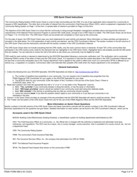 FEMA Form 086-0-35 Community Rating System Application Letter of Interest and Quick Check, Page 3