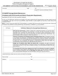 FEMA Form 086-0-35B Crs Community Certifications for Environmental and Historic Preservation, Page 16