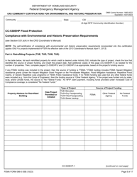 FEMA Form 086-0-35B Crs Community Certifications for Environmental and Historic Preservation, Page 5