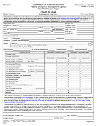 FEMA Form FF-206-FY-21-112 Proof of Loss