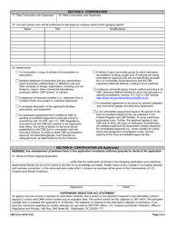 CBP Form 6478 Application for CBP Approved Gaugers and Accredited Laboratories, Page 2