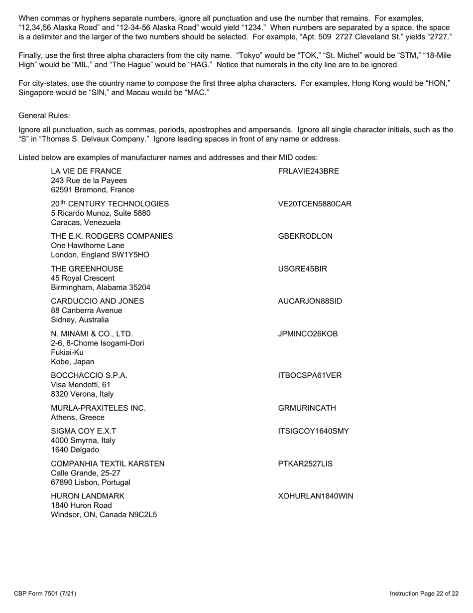 CBP Form 7501 Entry Summary, Page 25