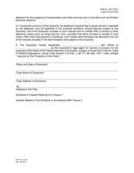 Form FMC-133A Guaranty in Respect of Liability for Nonperformance, Section 3 of the Act, Page 2