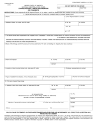Form NLRB-508 Charge Against Labor Organization or Its Agents, Page 2