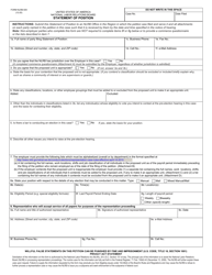 Form NLRB-505 Statement of Position, Page 2