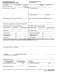 Document preview: Form HUD-730 Award/Modification of Interagency Agreement (Iaa)
