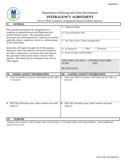 Form HUD-732 Appendix C Interagency Agreement