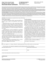 Document preview: Form SAMS-1111-A Real Estate Broker Certification