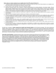 Formulario HUD-40054 Reclamo Residencial De Gastos Por Mudanza Y Afines (Spanish), Page 3