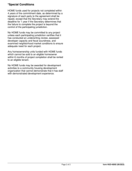 Form HUD-40093 Funding Approval and Home Investment Partnerships Agreement, Page 2