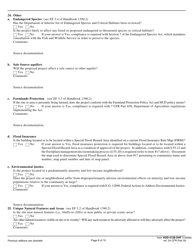 Form HUD-4128 -OHF Environmental Assessment and Compliance Findings for the Related Laws, Page 6