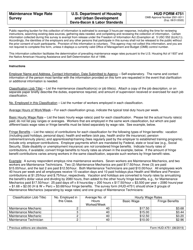 Form HUD-4751 Maintenance Wage Rate Survey, Page 2