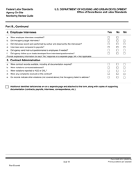 Form HUD-4741 Federal Labor Standards Agency on-Site Monitoring Review Guide, Page 5