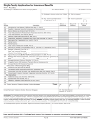 Form HUD-27011 Single-Family Application for Insurance Benefits, Page 3