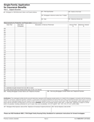 Form HUD-27011 Single-Family Application for Insurance Benefits, Page 4