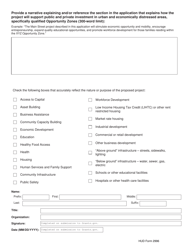 Form HUD-2996 Certification for Opportunity Zone Preference Points, Page 2