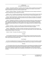 Form FHA-1403 By-Laws of Association, Page 5