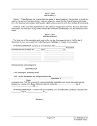 Form FHA-1403 By-Laws of Association, Page 7