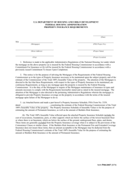 Document preview: Form FHA-2447 Property Insurance Requirements