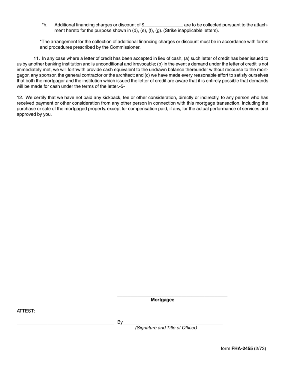 Form FHA-2455 - Fill Out, Sign Online and Download Fillable PDF ...